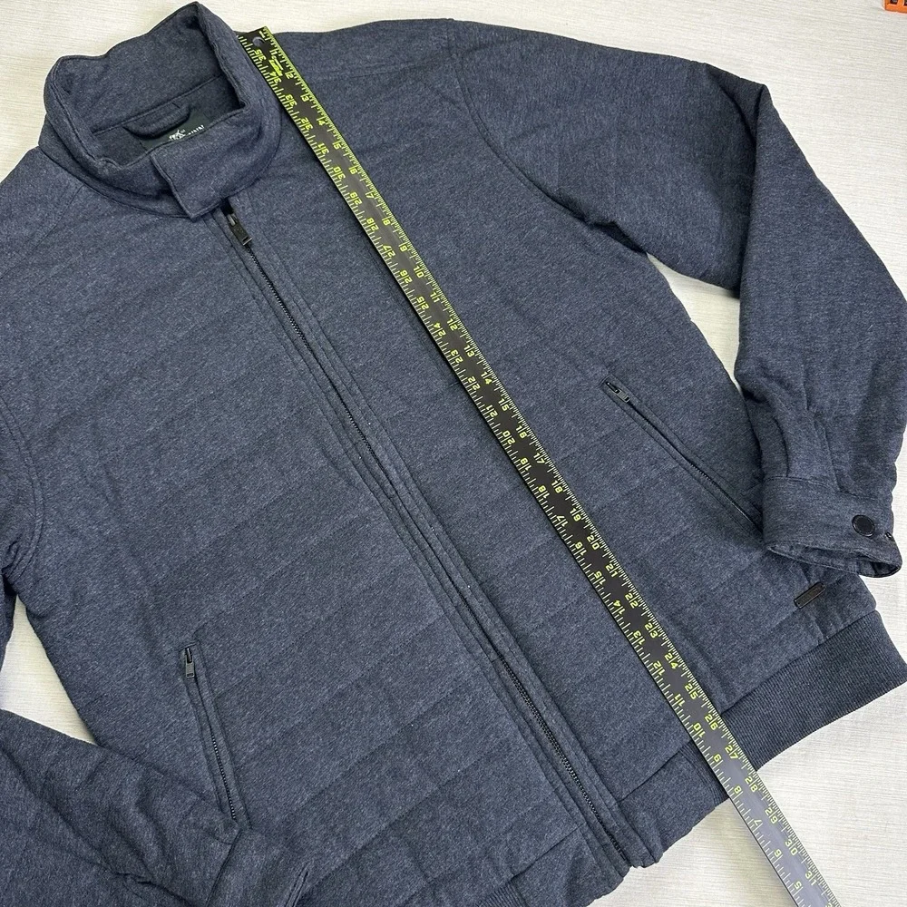 Rodd & Gunn Men Evans Creek Top Quilted Creek Full Zip Jacket Blue Charcoal M